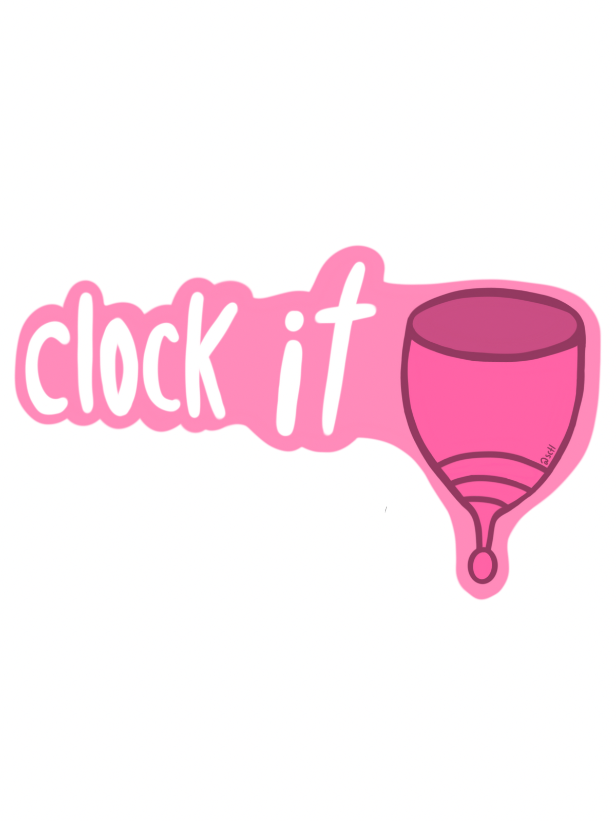 Clock It Diva Sticker