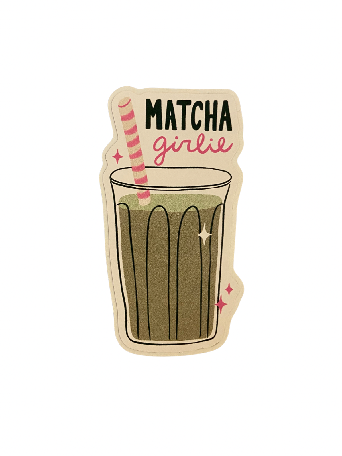 Matcha Girly Sticker