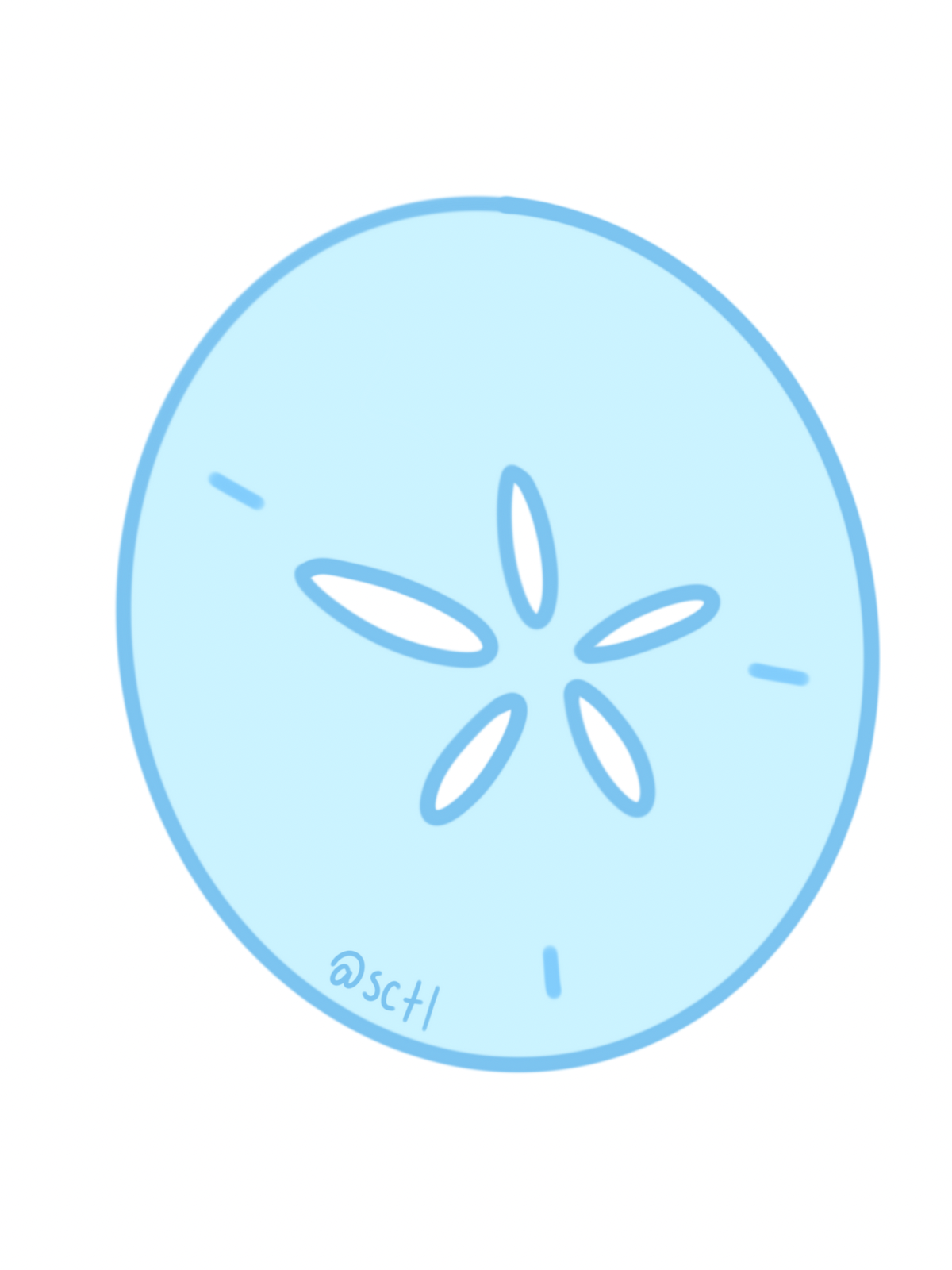 Sand Dollar Sticker