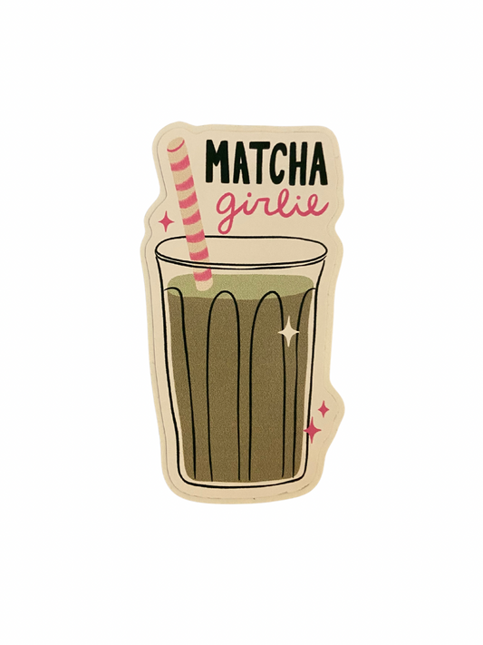 Matcha Girly Sticker
